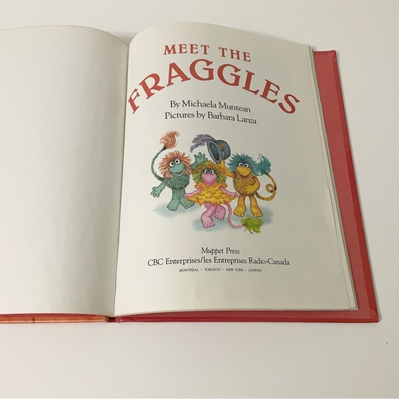 Vintage 1985 First Edition Meet The Fraggles Hardcover Book - Picture 11 of 16